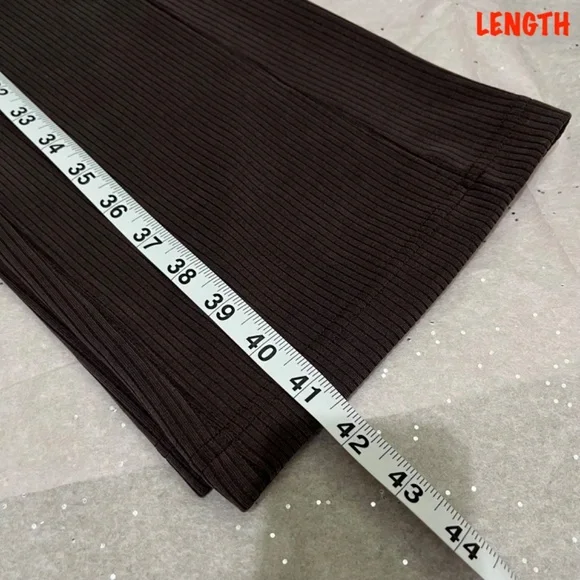 Lululemon Espresso Ribbed Softstreme Flared Pant Regular - Picture 7 of 10